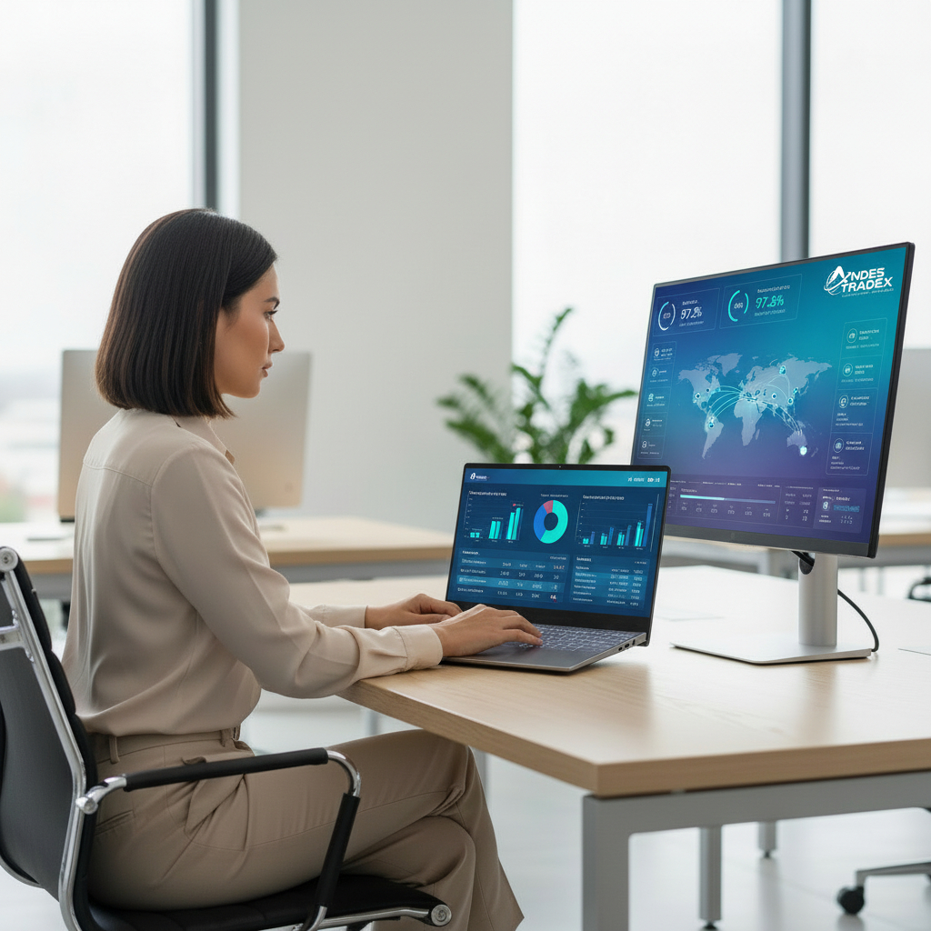 Torre de control logística con métricas y mapa Descubre cuánto dinero pierdes por falta de visibilidad logística y cómo reducir costos con control, seguimiento y una torre de control logística.